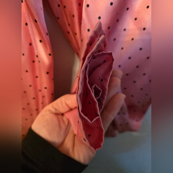 VS PINK pajama Set. Bright Pink With Black Polka Dots. Plus Size 2x. Never Worn. - Picture 11 of 11